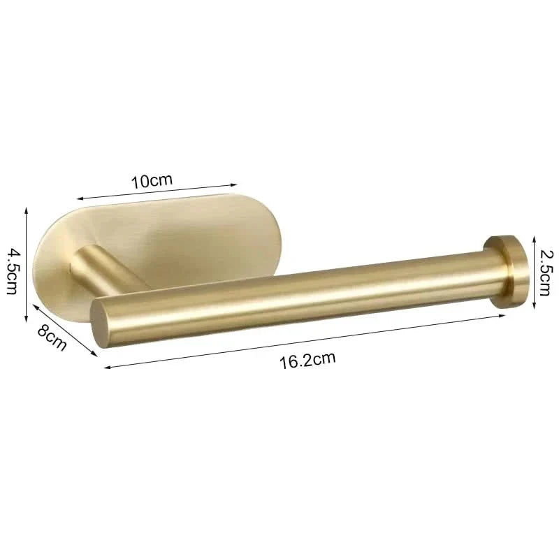 Paper Towel Holder SUS304 Stainless Steel Adhesive or Screw Mounting