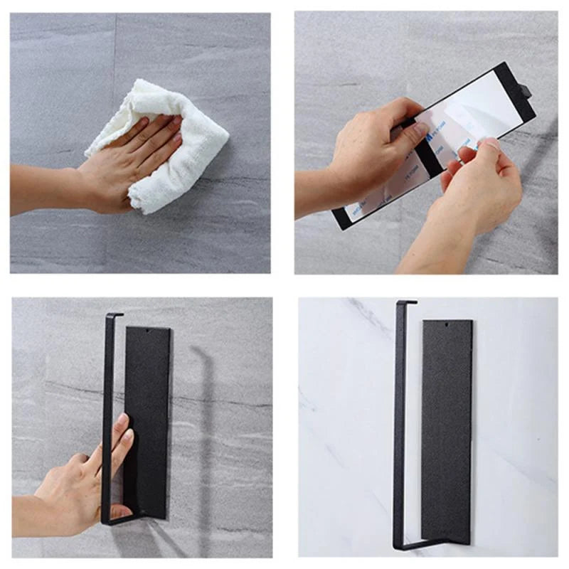 Paper Towel Holder Wall-Mounted Iron Space-Saving