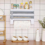 Paper Towel Holder & Wrap Dispenser Wall-Mounted With Cutters