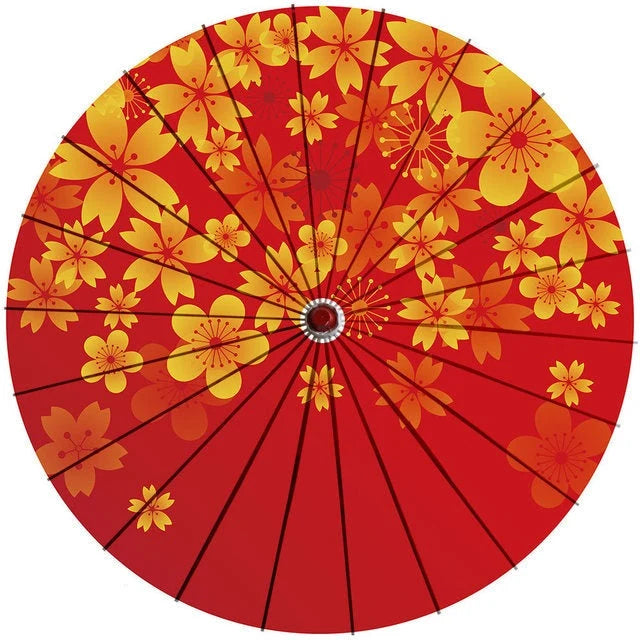 Parasol Cotton Paper & Bamboo Japanese Design