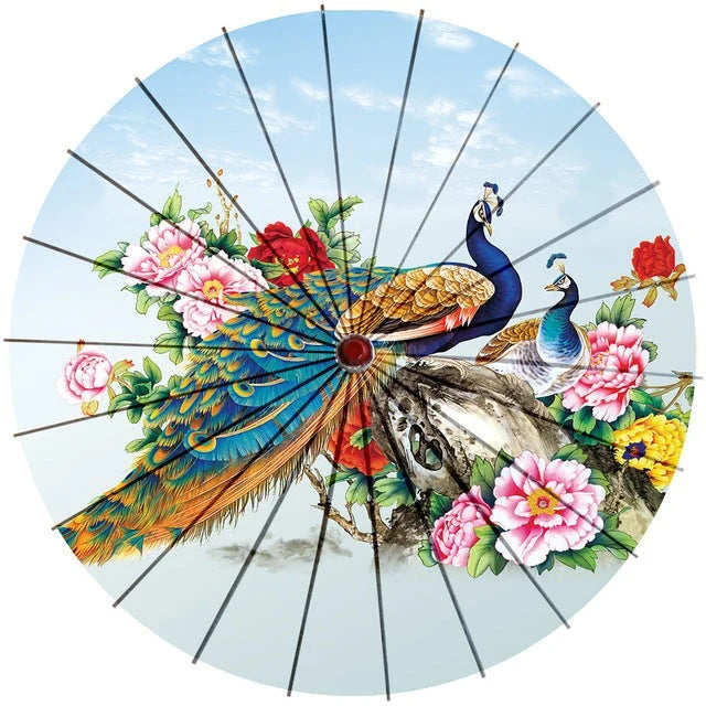 Parasol Cotton Paper & Bamboo Japanese Design