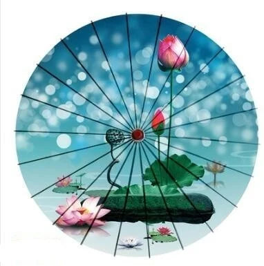 Parasol Cotton Paper & Bamboo Japanese Design