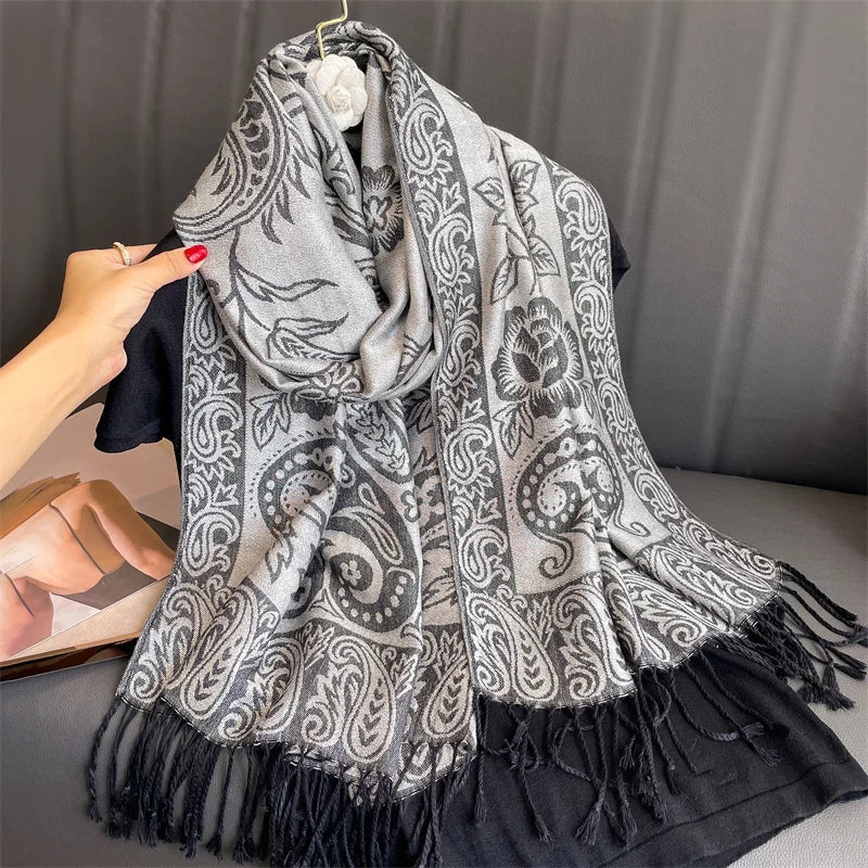 Pashmina Wrap Soft Cashmere-Like Feel Four-Season