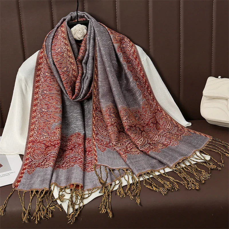Pashmina Wrap Soft Cashmere-Like Feel Four-Season