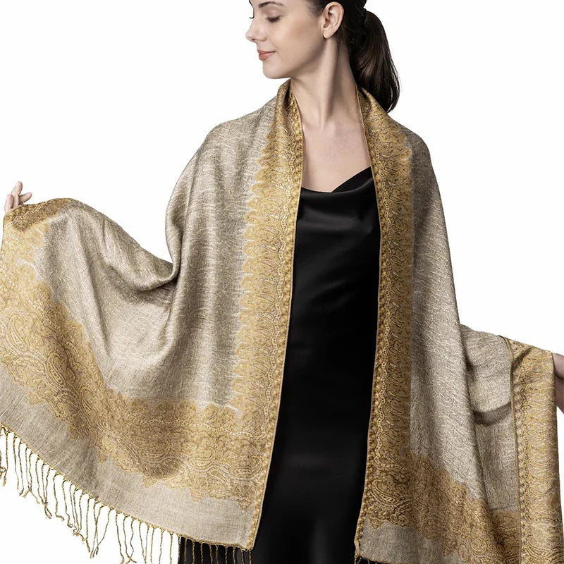 Pashmina Wrap Soft Cashmere-Like Feel Four-Season