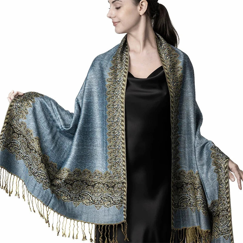 Pashmina Wrap Soft Cashmere-Like Feel Four-Season