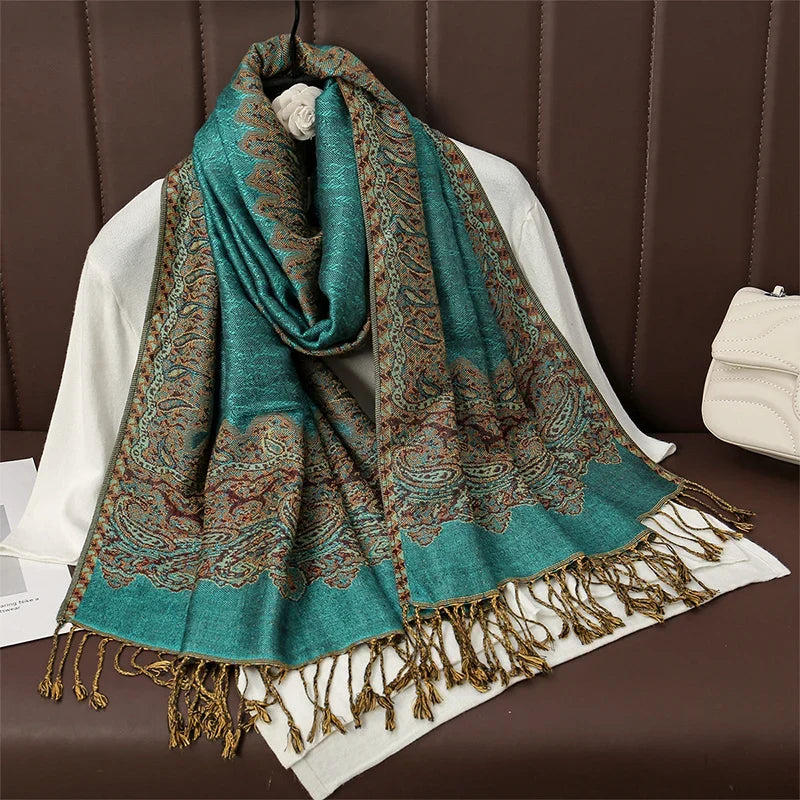 Pashmina Wrap Soft Cashmere-Like Feel Four-Season