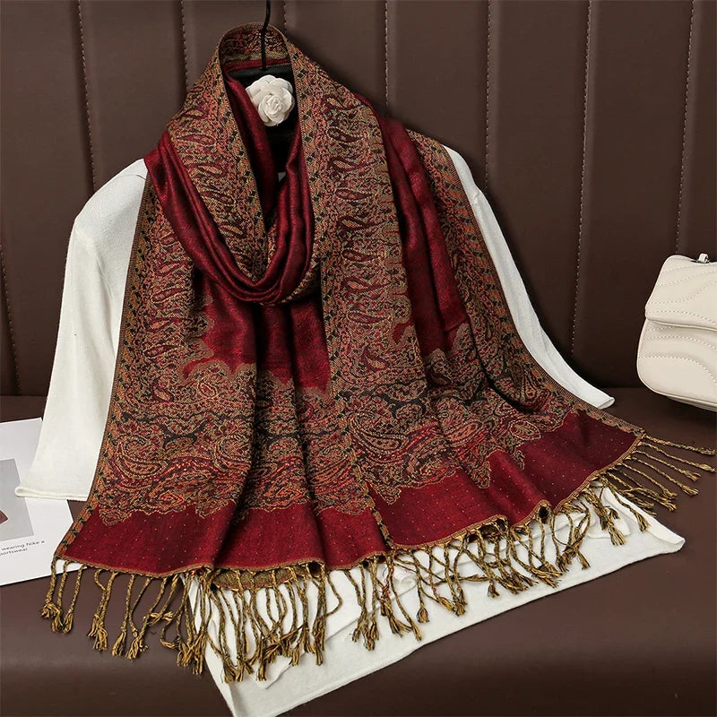Pashmina Wrap Soft Cashmere-Like Feel Four-Season