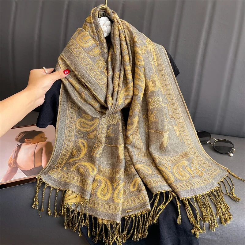 Pashmina Wrap Soft Cashmere-Like Feel Four-Season