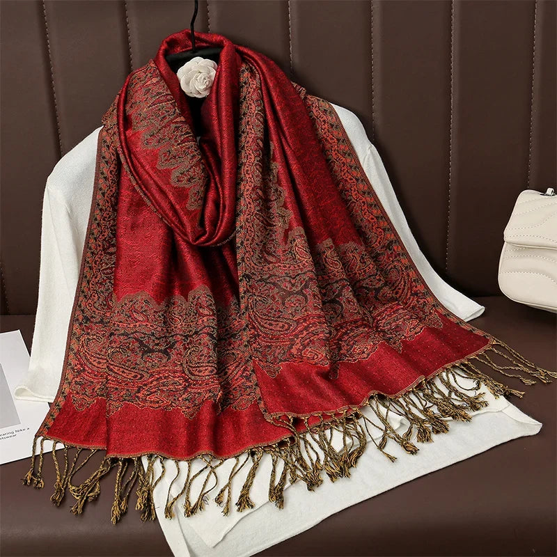 Pashmina Wrap Soft Cashmere-Like Feel Four-Season