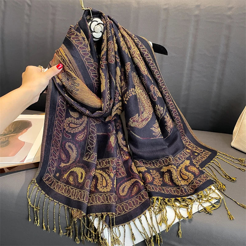 Pashmina Wrap Soft Cashmere-Like Feel Four-Season