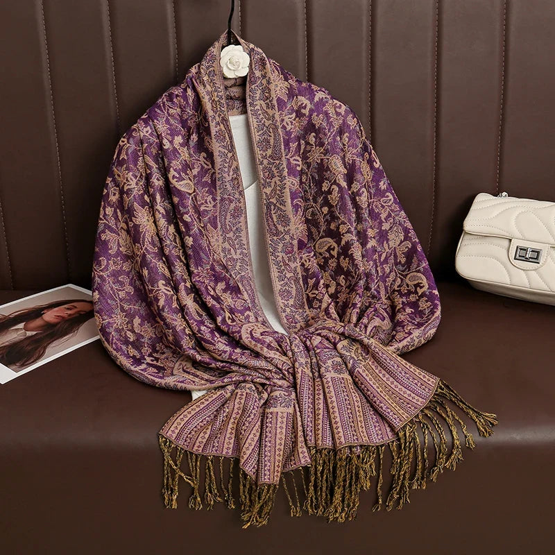 Pashmina Wrap Soft Cashmere-Like Feel Four-Season