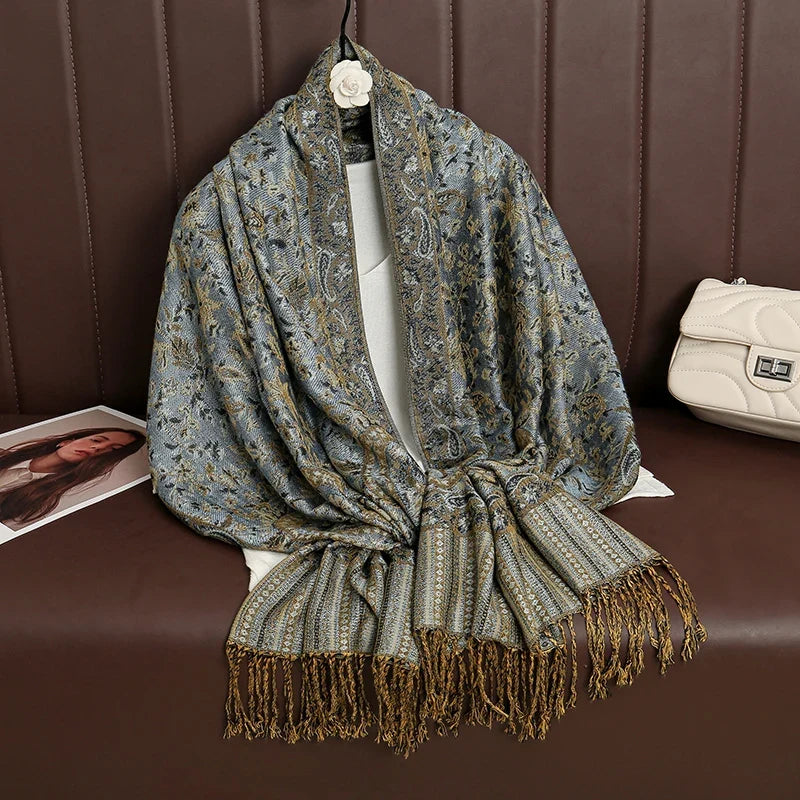 Pashmina Wrap Soft Cashmere-Like Feel Four-Season