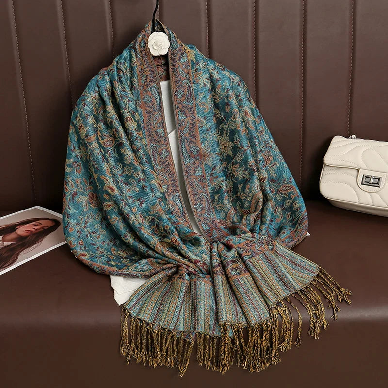 Pashmina Wrap Soft Cashmere-Like Feel Four-Season