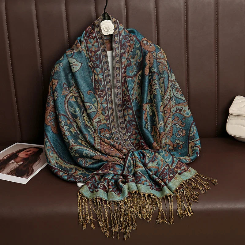 Pashmina Wrap Soft Cashmere-Like Feel Four-Season