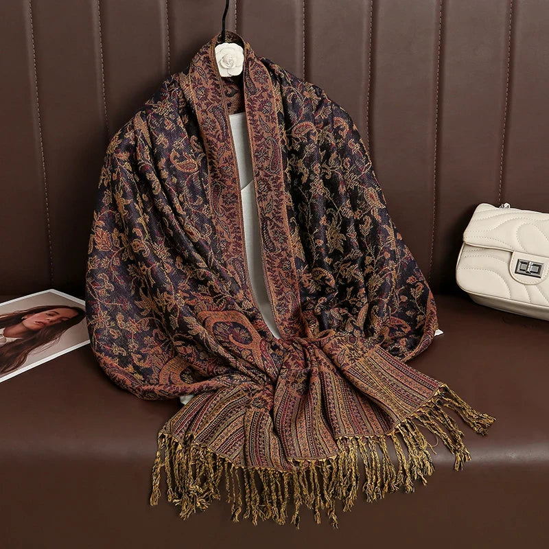 Pashmina Wrap Soft Cashmere-Like Feel Four-Season