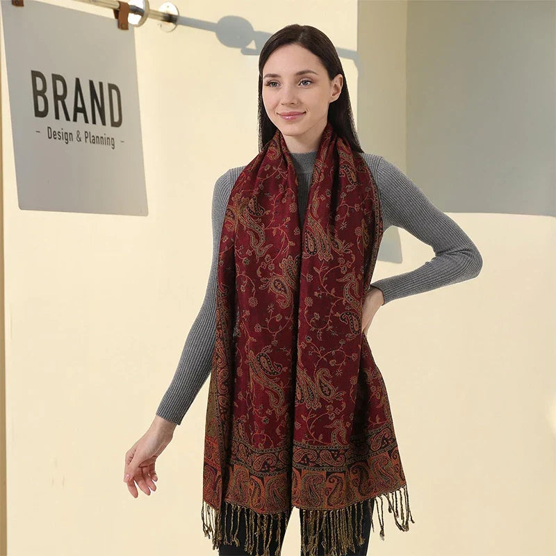 Pashmina Wrap Soft Cashmere-Like Feel Four-Season