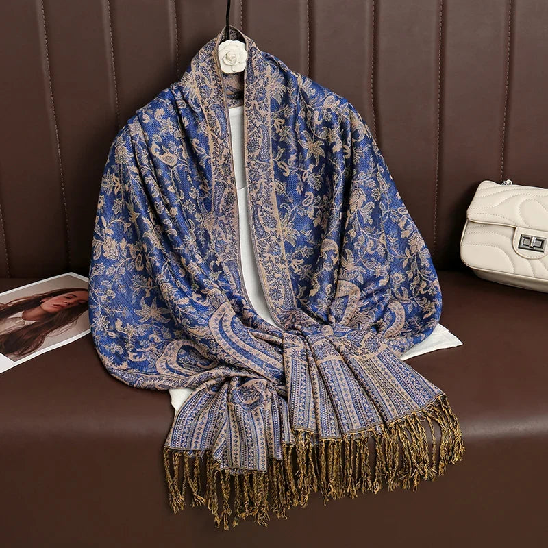 Pashmina Wrap Soft Cashmere-Like Feel Four-Season