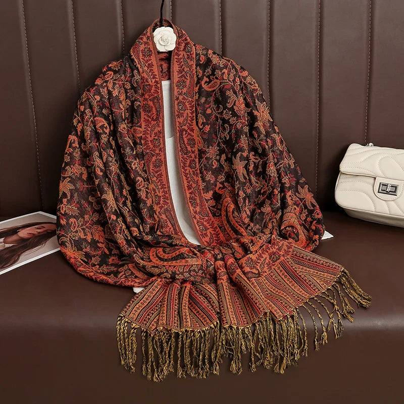 Pashmina Wrap Soft Cashmere-Like Feel Four-Season