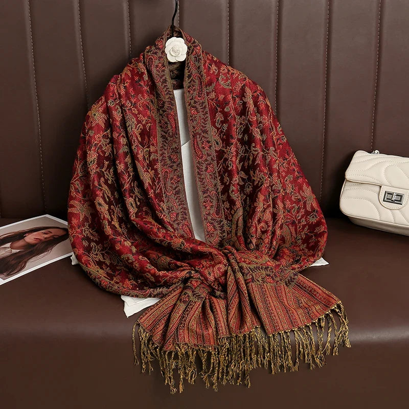 Pashmina Wrap Soft Cashmere-Like Feel Four-Season