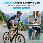 Patella Support Brace Silicone Shock-Absorbing Dual-Buckle
