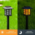 Pathway Stake Lights Solar Flame-Effect Weatherproof