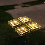 Paver Light Solar-Powered Tempered Glass Weatherproof