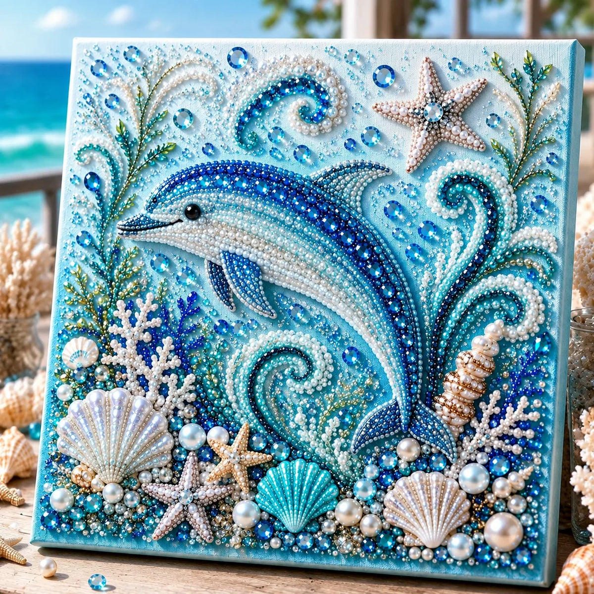 Pearl Painting Kit 3D Ocean Animal Bead Art