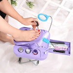 Pedicure Rest Adjustable Ergonomic LED Magnifier USB Fan