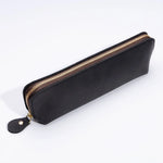 Pencil Case Leather Spacious Zipper Closure