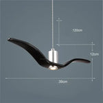 Pendant Lamp Bird-Shaped Built-In 24W LED
