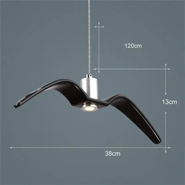 Pendant Lamp Bird-Shaped Built-In 24W LED