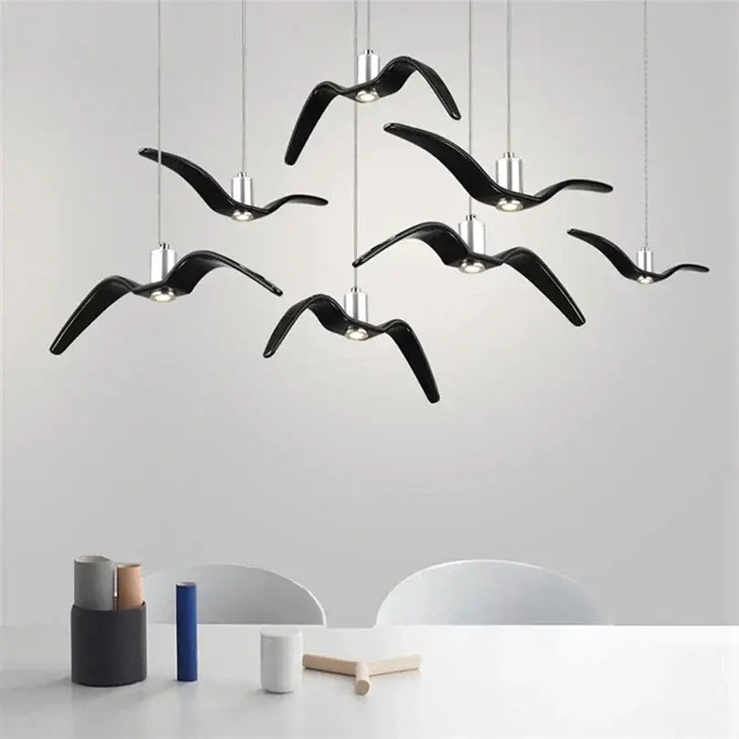 Pendant Lamp Bird-Shaped Built-In 24W LED