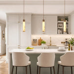 Pendant Light Alabaster Dimmable LED Adjustable Height