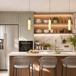Pendant Light Alabaster Dimmable LED Adjustable Height
