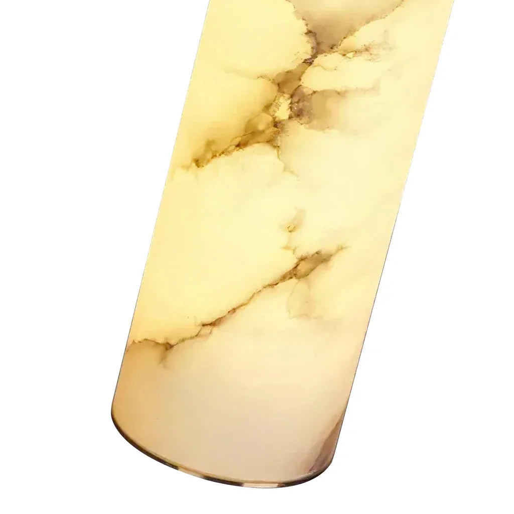 Pendant Light Alabaster Dimmable LED Adjustable Height