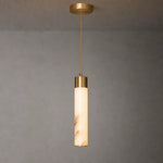 Pendant Light Alabaster Dimmable LED Adjustable Height