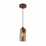 Pendant Light Amber Glass Warm Vintage Glow