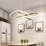 Pendant Light Clover Design Dimmable Integrated LED With Remote Control