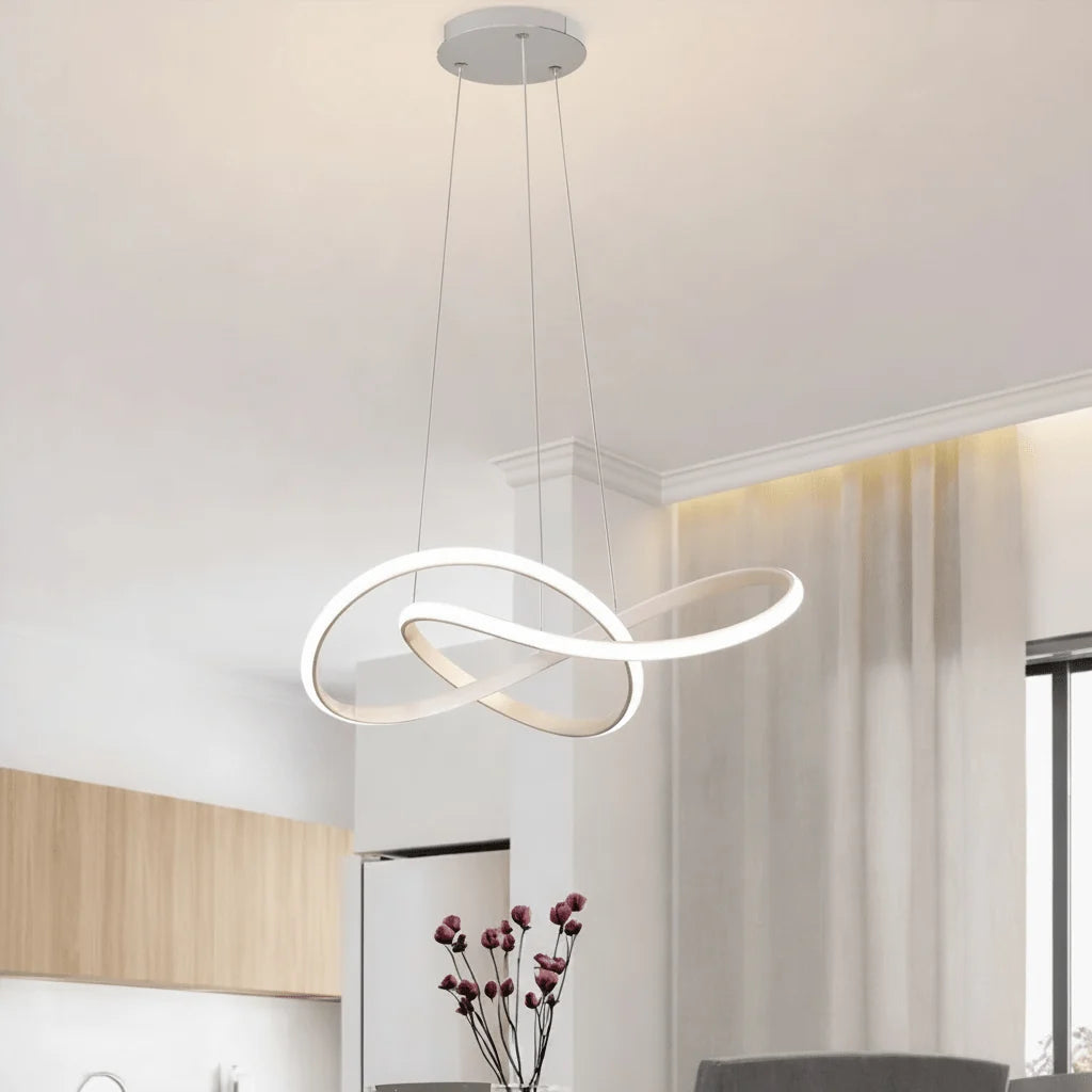 Pendant Light Clover Design Dimmable Integrated LED With Remote Control