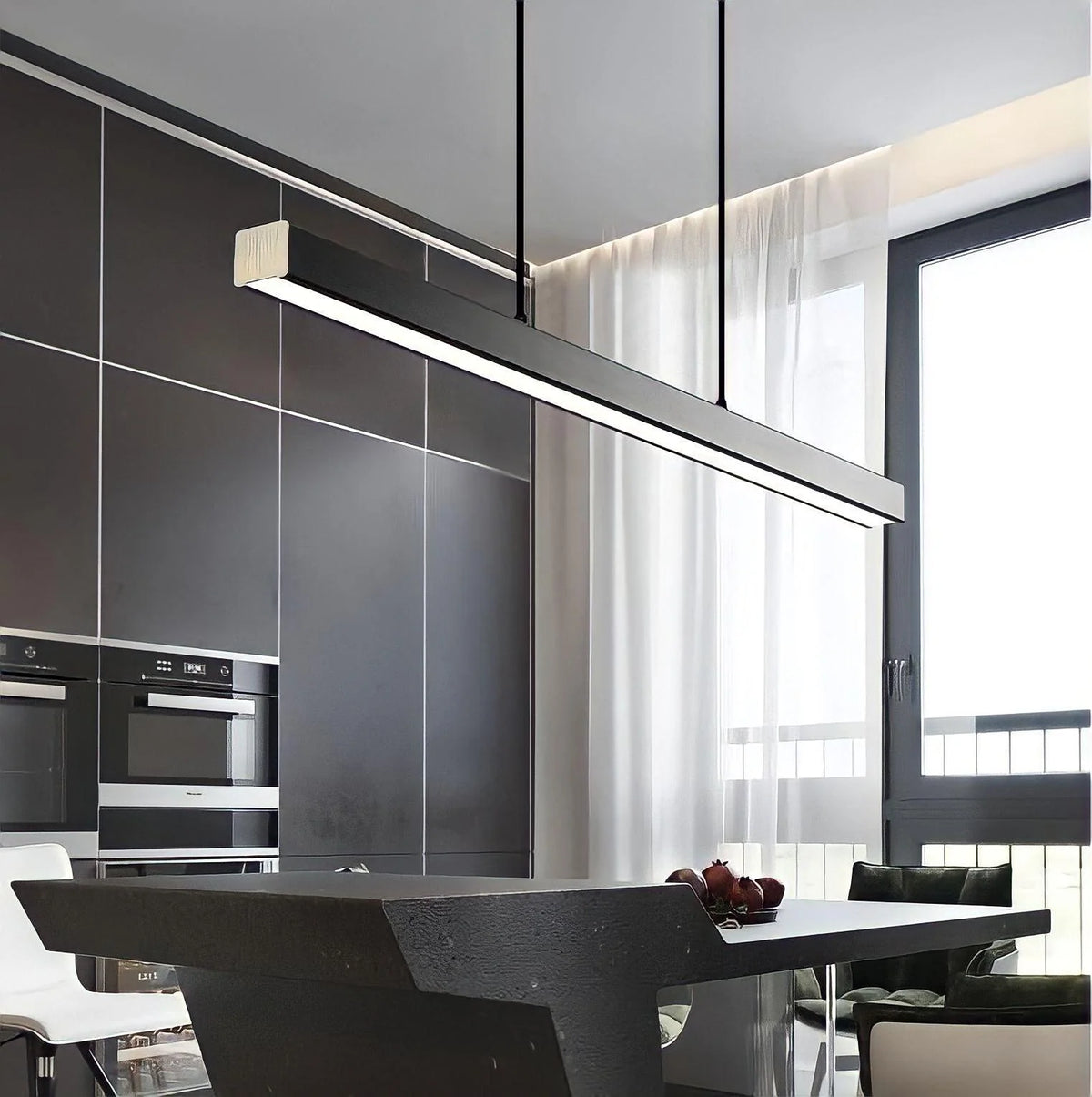 Pendant Light Dimmable LED With Remote Aluminum Frame