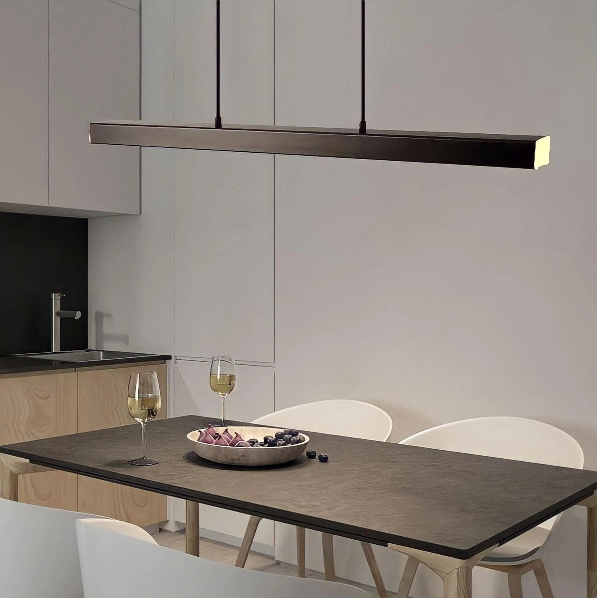 Pendant Light Dimmable LED With Remote Aluminum Frame