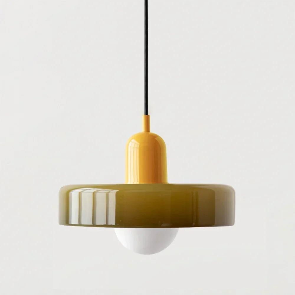 Pendant Light Stained Glass Bauhaus Geometric Design