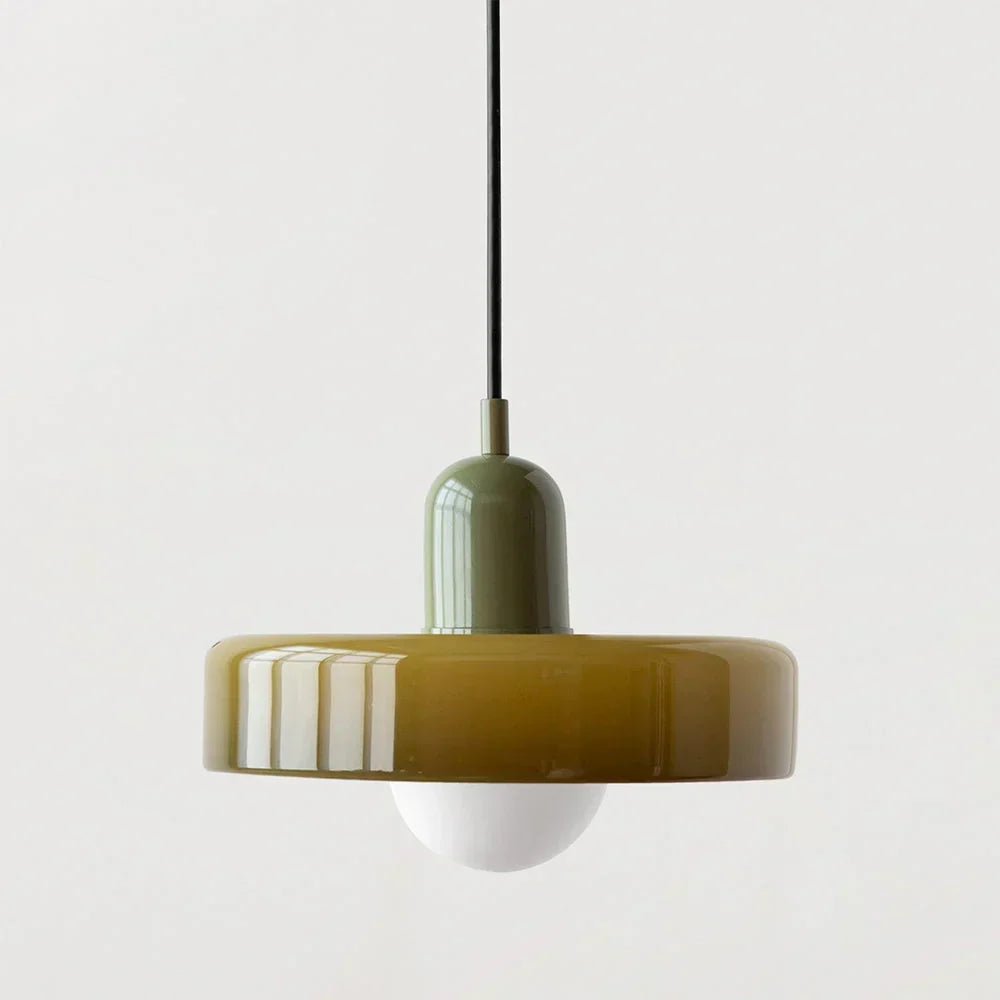 Pendant Light Stained Glass Bauhaus Geometric Design