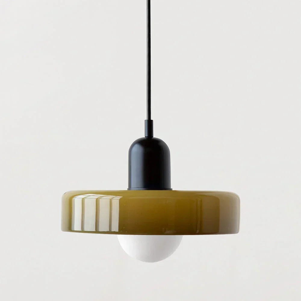 Pendant Light Stained Glass Bauhaus Geometric Design