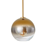 Pendant Light Three Glass Globes Height Adjustable