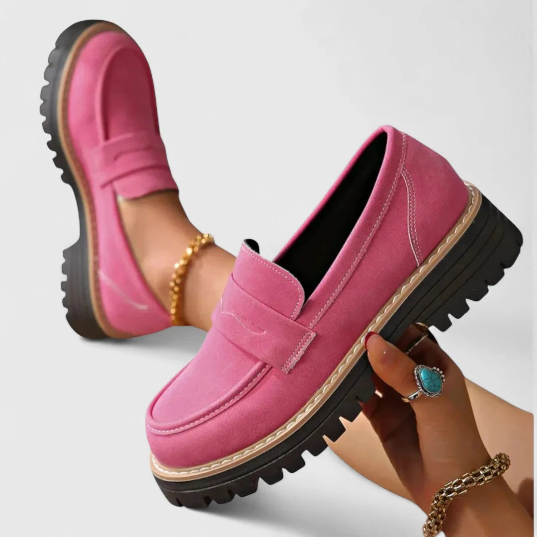 Penny Loafers Platform Slip-On Lug Sole