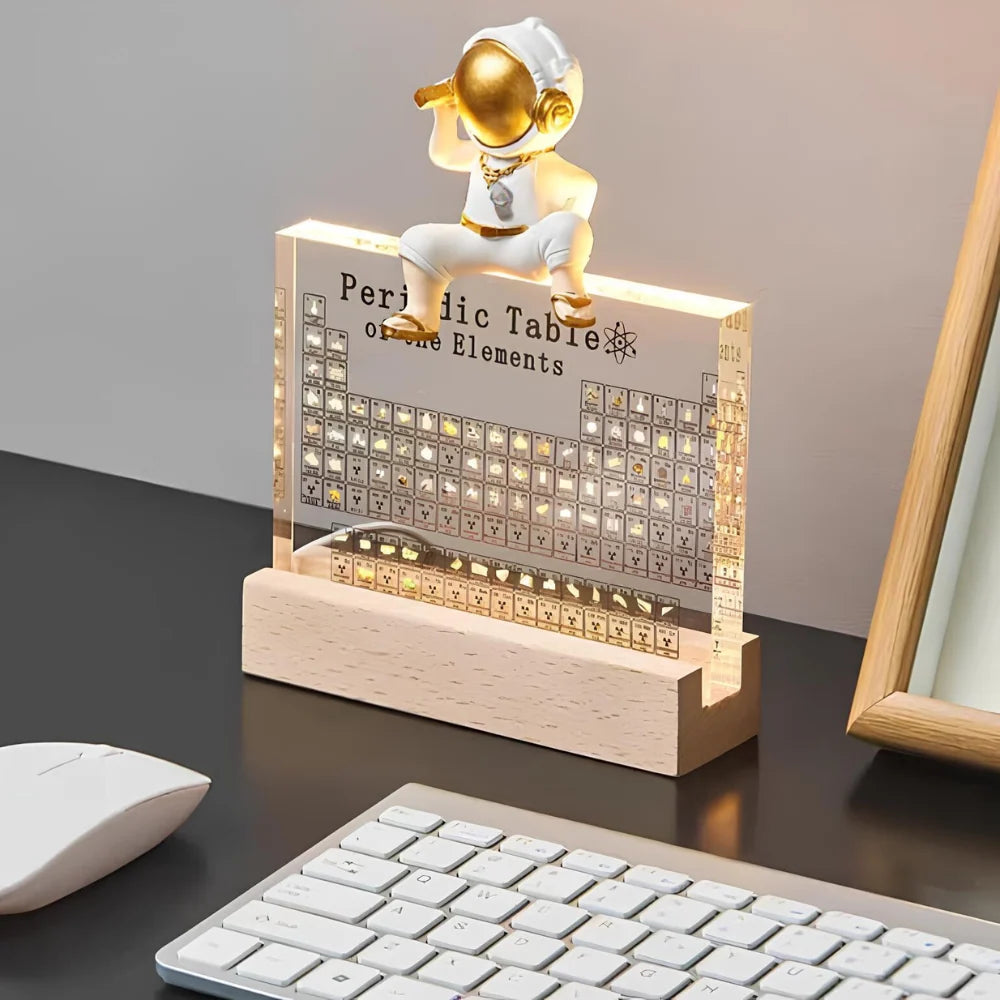 Periodic Table Display 83 Real Elements Integrated Lighting