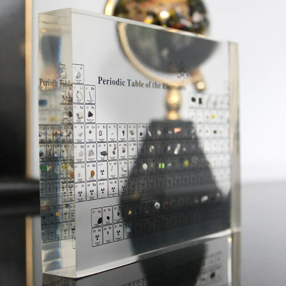 Periodic Table Display 83 Real Elements USB-Powered Illuminated