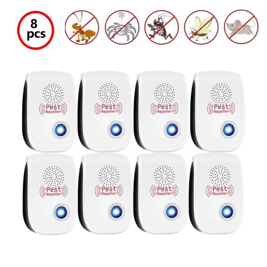 Pest Repellent Plug-In Ultrasonic Silent 1,200 Sq Ft